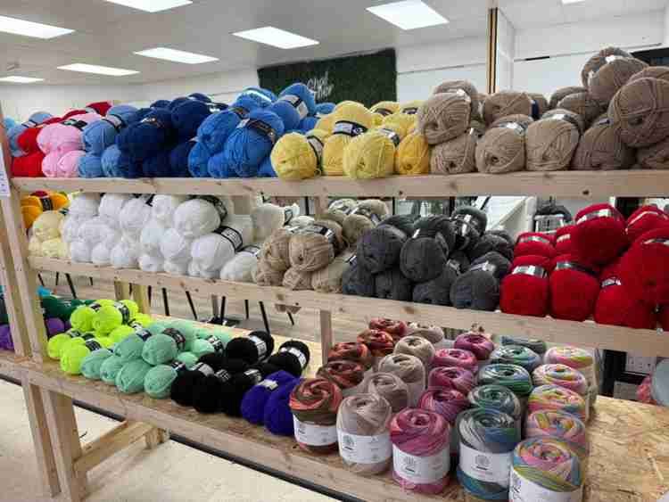 Knitting and crochet supplies in the shop